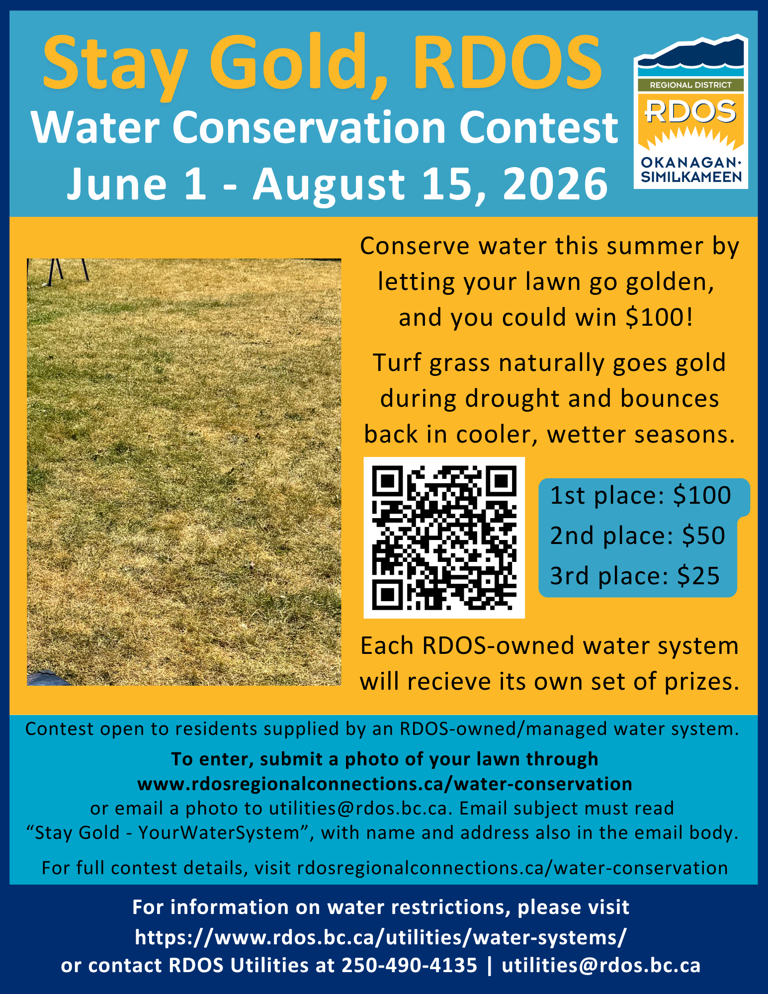 A poster describing the details of the Stay Gold contest