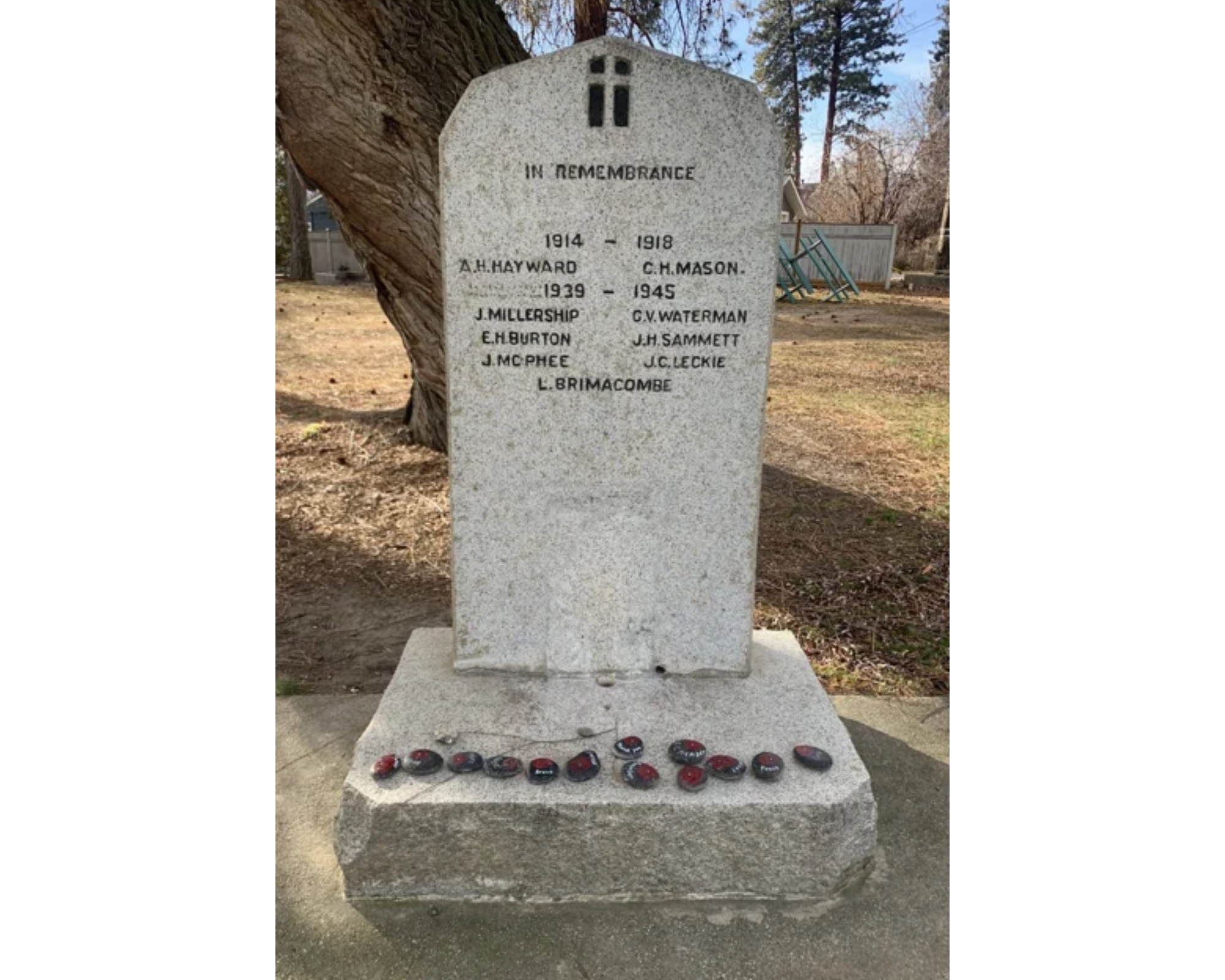 Historical Cenotaph in Manitou Park, Naramata
