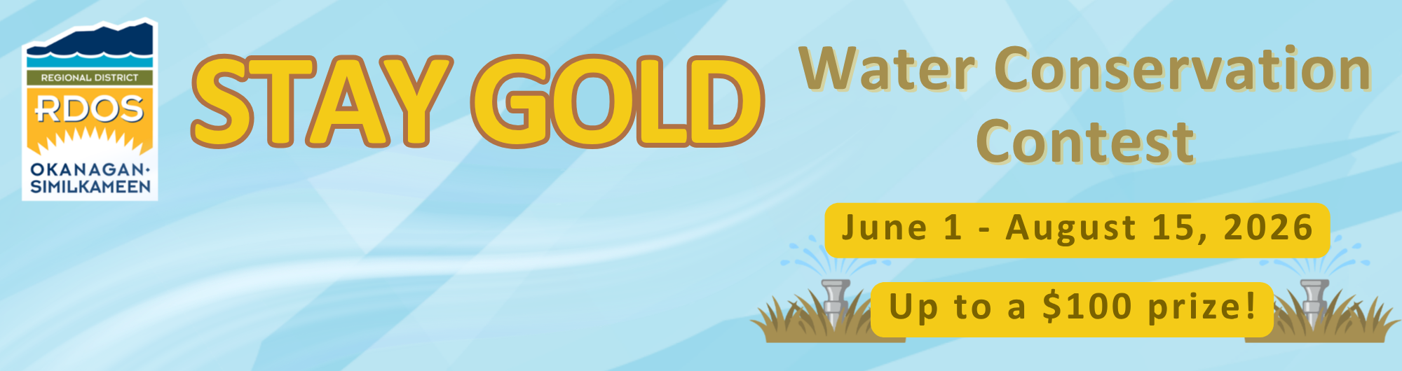 A poster describing the details of the Stay Gold contest