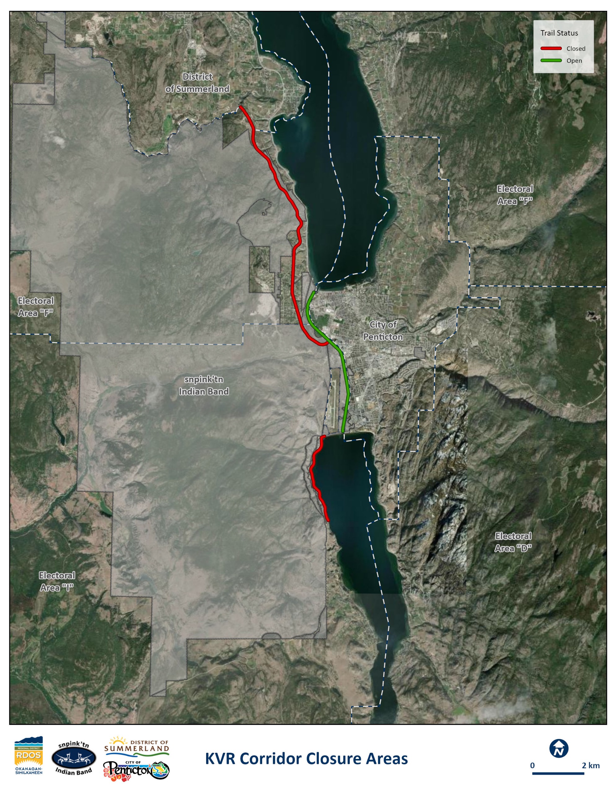 KVR map closure areas