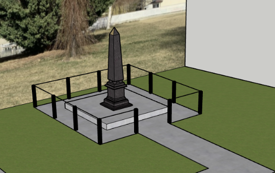 Proposed Rendering of New Cenotaph at Wharf Park